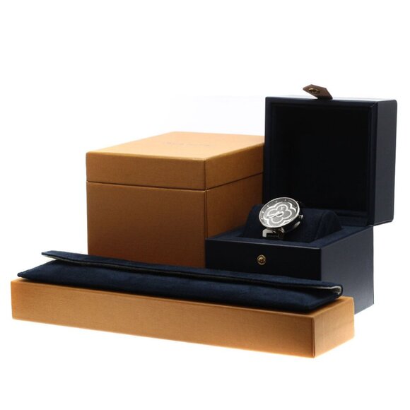 LOUIS VUITTON Tambour Moon Divine QA020 black Dial Quartz Ladies Watch_881587 - Picture 1 of 7
